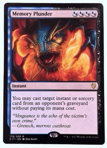 Memory Plunder, Commander 2017, NM Near Mint, Magic the Gathering MTG - Picture 1 of 1