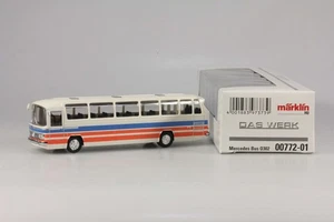 Märklin H.O. Mercedes Benz Bus #00772 - Bianco, Arancione + Blu Nuovo con scatola originale - Foto 1 di 1