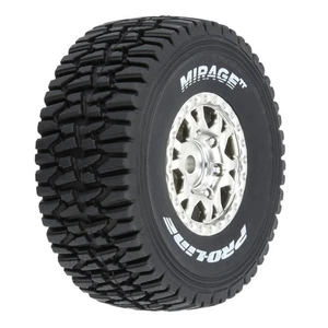 Proline PRO1025310 Mirage 1:16 Tt Pneumatici Vorne-Hinten MTD 12mm Argento - Foto 1 di 2