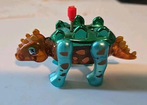 RARE Tomy Z Wind Up Toy Stegosaurus Dinosaur WORKS GREAT Stuey Pocket Pets - Picture 1 of 5