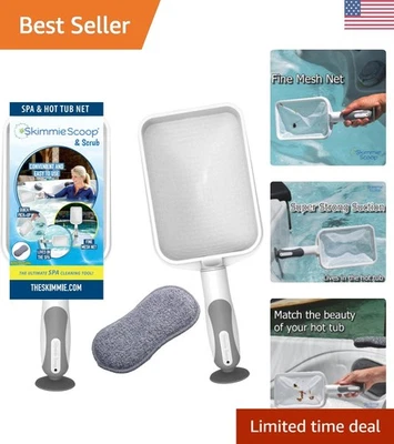 Scoop Spa Skimmer con Red de Malla Fina - Herramienta de Limpieza Compacta y Duradera Foto 1 de 4