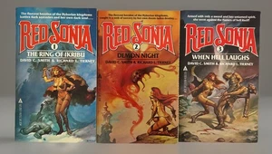 RED SONJA Paperback Lot VOL 1 2 3 Ring of IKRIBU -Demon Night-Hell Laughs Boris - Picture 1 of 22