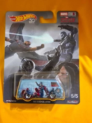 HOT WHEELS '66 Dodge A100 Pop Culture Marvel Concept Art Capt America FKY40 🔥X1 - Image 1 of 4