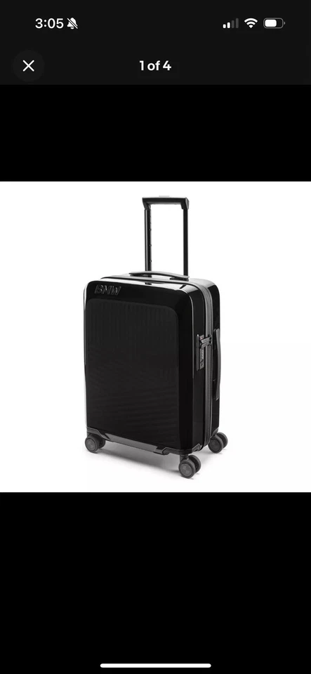 Оригинальный черный глянцевый жесткий чемодан BMW 43 л на 4 колеса 80225A7C972 - Изображение 1 из 1