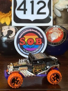 Hot Wheels Baja Bone Shaker 4x4 Truck Treasure Haunt Black Diecast Used NM Cond - Picture 1 of 10