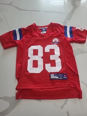 Camiseta deportiva unisex New England Patriots Wes Welker Reebok roja 50 aniversario talla S Foto 1 de 4