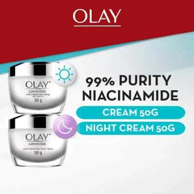 Olay White Radiance Set : Day Cream SPF24 + Night Cream , 50 grams - Image 1 of 4