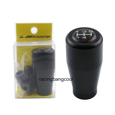 Cuchara de cambio de marchas manual de 5 velocidades de aluminio negro Racing para Honda Acura Foto 1 de 4