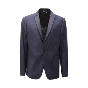 4356AP giacca uomo PATRIZIA PEPE SKINNY man jacket blue - Picture 1 of 4