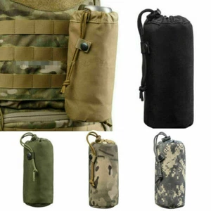 Outdoor Tactical Molle Water Bottle Bag Military Hiking Belt Holder Kettle Pouch - Picture 1 of 11