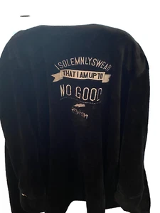 Harry Potter Hooded Velvet Cloak Robe Kids size M 12/14. Up to No Good. As Is - Picture 1 of 6