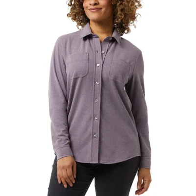 32 Degrees Ladies' Soft Fleece Button Up Shirt - Image 1 of 4