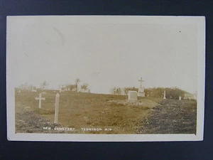 Tennyson Wisconsin WI St. Andrew Catholic Cemetery Real Photo Postcard RPPC 1915 - Picture 1 of 2