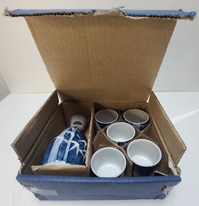 Sechs teiliges handbemaltes Sake Set Made in Japan - Bild 1 von 11