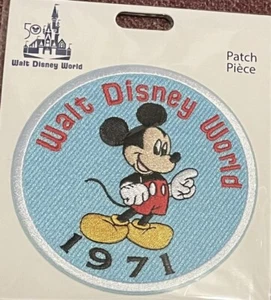 Walt Disney World 50th Anniversary Vault 4” Mickey Mouse 1971 Patch NEW & Sealed - Picture 1 of 2