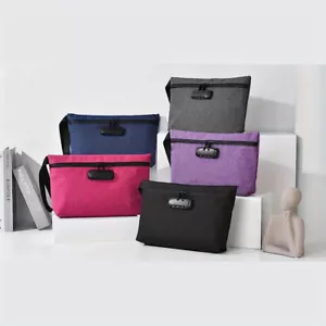 Medium Smell Proof Activated Carbon Locking Tote Bag Pouch Scent Container - Picture 1 of 19