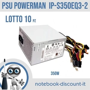 Lotto 10 Pezzi Alimentatore Power Man IP-S350EQ3-2 Psu 350w per PC ASSEMBLATO - Imagen 1 de 3