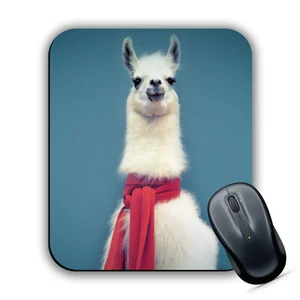 COLD Llama Alpaca Face MOUSE MAT Pad PC Laptop Macbook Cute Animal Funny Gift - Picture 1 of 3