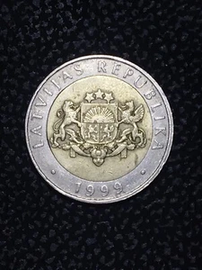 LATVIA 2 EURO 1999 Commemorative Dairy Farming Cow Coin - Picture 1 of 6