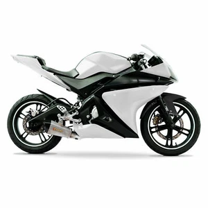 Lackiert Komplett Verkleidung22Stück-Set für Yamaha YZF-R125 14-18 Weiss/Schwarz - Picture 1 of 12