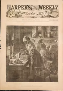 Aunt Chloe's Horticultural House Plants African American Harper's Weekly 1881 - Picture 1 of 1