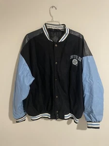 Chrysler Leather Varsity Bomber Jacket Vintage 2004 Y2K Size XXL - Picture 1 of 11