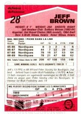 1989-90 O-Pee-Chee Tembec Test #28 Jeff Brown