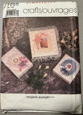 Simplicity 7066 Craft Pattern Photo Album Covers Marjorie Puckett - Image 1 of 2