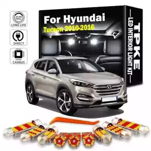 8Pcs Canbus Car LED Interior Lights For Hyundai Tucson 2010-2016 Dome Trunk Lamp - Picture 1 of 9