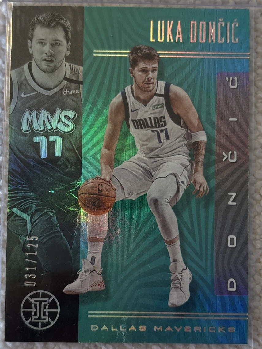 Rare 2019-20 Panini Illusions Trophy Collection Teal  #134 Luka Doncic /125 M/NM