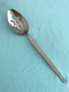COSMOS Slotted Serving Spoon MCM 8 1/4" CSM12 Floral Pattern - Imagen 1 de 5