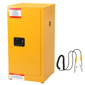 Flammable Liquid Storage Cabinet Fireproof Safety Cabinet Welded Bin Leak-Proof - Picture 1 of 32