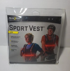 Nite Ize NRV2-08-10 Sport Vest Red LED Black Mesh  - Picture 1 of 4
