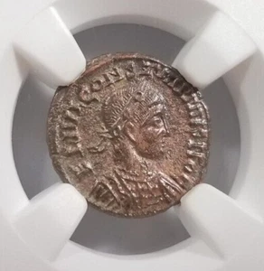 Constantius II Roman Empire BI Nummus AE4 NGC XF Ancient Epfig Hoard Pedigree - Picture 1 of 12