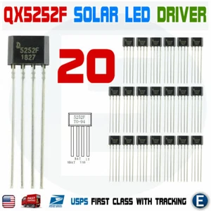20pcs QX5252F TO-94 QX5252 TO94 5252F IC Solar LED Driver USA - Picture 1 of 1