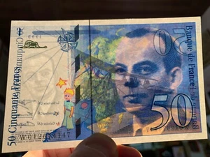50 Francs Saint Exupery 1993 W012674147 Neuf - MOUTON COUPE EN DEUX Type 1992 - Foto 1 di 4