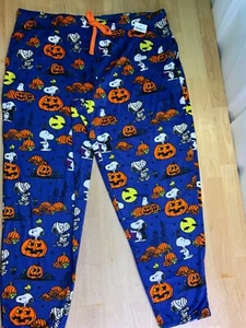 New Women’s Peanuts Halloween PJ Jogger Pants has Snoopy & Woodstock—Very Cute!* - Picture 1 of 4
