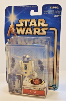 Figura de acción Star Wars Attack of the Clones R2-D2 Hasbro 2002 Coruscant Sentry Foto 1 de 4