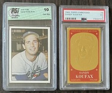 Sandy Koufax Graded Older Cards