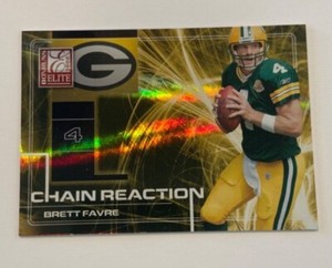 2008 Donruss Elite Brett Favre CHAIN REACTION  Gold  #CR-12 059/800