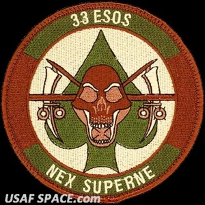 USAF 33ª OPERACIONES ESPECIALES EXPEDICIONARIAS SQ - Cañón AFB, CASI NUEVO - PARCHE ORIGINAL - Imagen 1 de 3