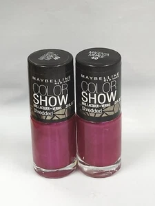 Maybelline Color Show Shredded Nail Lacquer # 40 Magenta Mirage .23 oz Ea 2 pcs - Picture 1 of 2