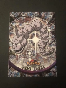 Pokemon Topps 2000 #95 Onix Non Holo Blue Logo Card TV Animation Edition - Imagen 1 de 2