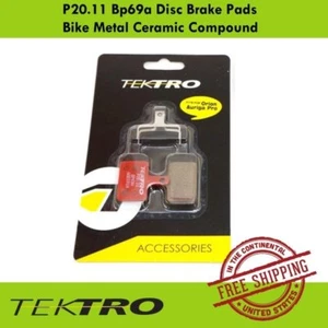 TEKTRO P20.11 Bp69a Disc Brake Pads Bike Metal Ceramic Compound (1 or 2 pairs) - Picture 1 of 4