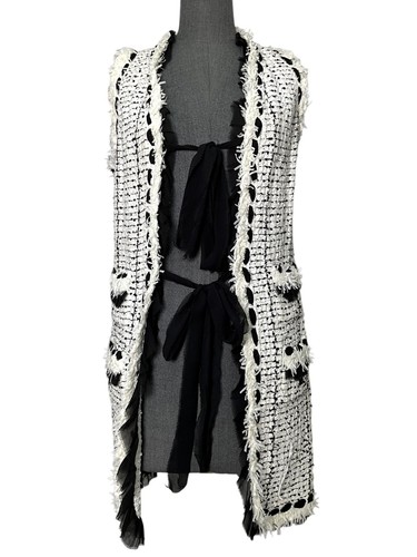 Gilet lungo in tweed CHANEL 05P taglia 40