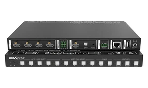 BZBGEAR 4x1 4K UHD HDMI Seamless Switcher Scaler/MultiViewer w/ IP/RS232 Control - Picture 1 of 10