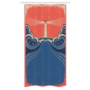 Leuchtturm Schmaler Duschvorhang Leuchtturm Waves Sea - Bild 1 von 3