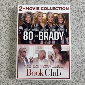 80 For Brady and Book Club 2-Movie Collection Double Feature DVD Set New Sealed - Picture 1 of 4