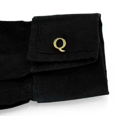 Initial Letter Customize Alphabet Letter Q Men Cuff Links Set For Birthday Gift - Image 1 of 4