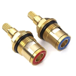 2 X Válvula de grifo de repuesto cartucho de disco de cerámica cuarto de vuelta 45 mm x 9 mm KN01 - Imagen 1 de 3